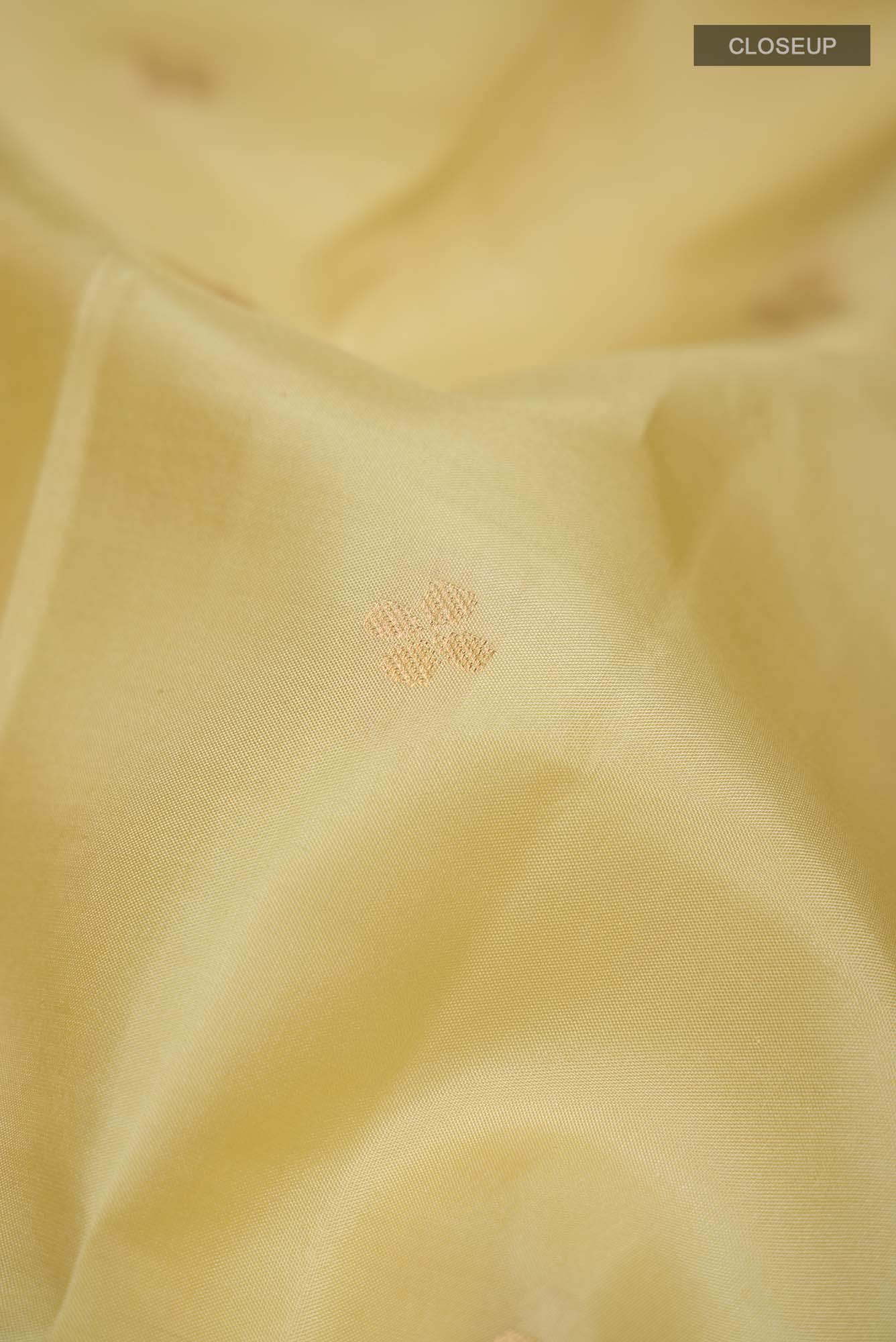 Beige Kanchipuram Silk Saree
