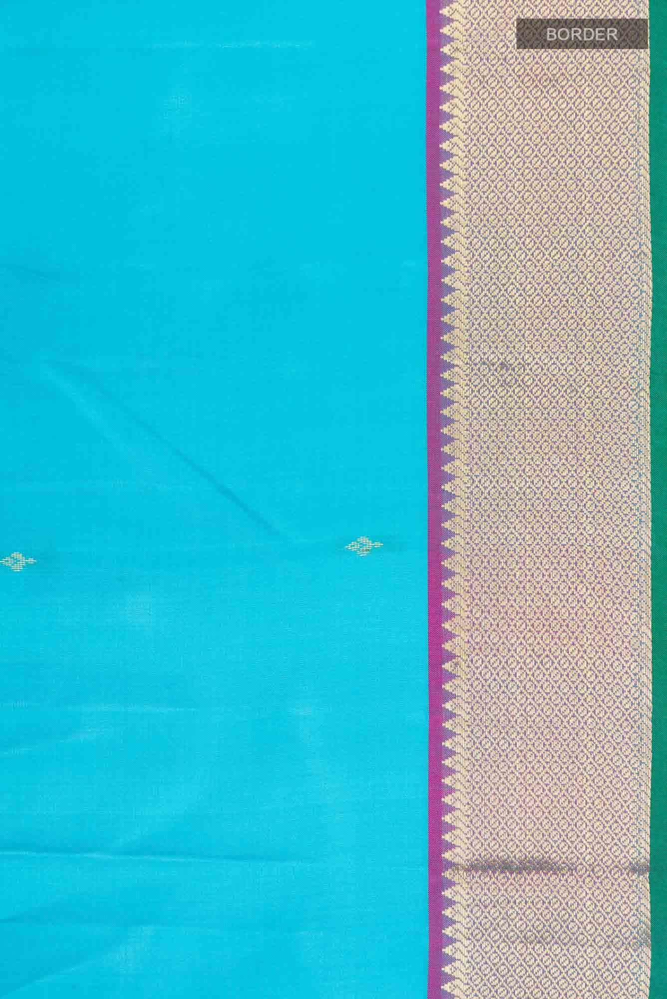 Blue Kanchipuram Silk Saree