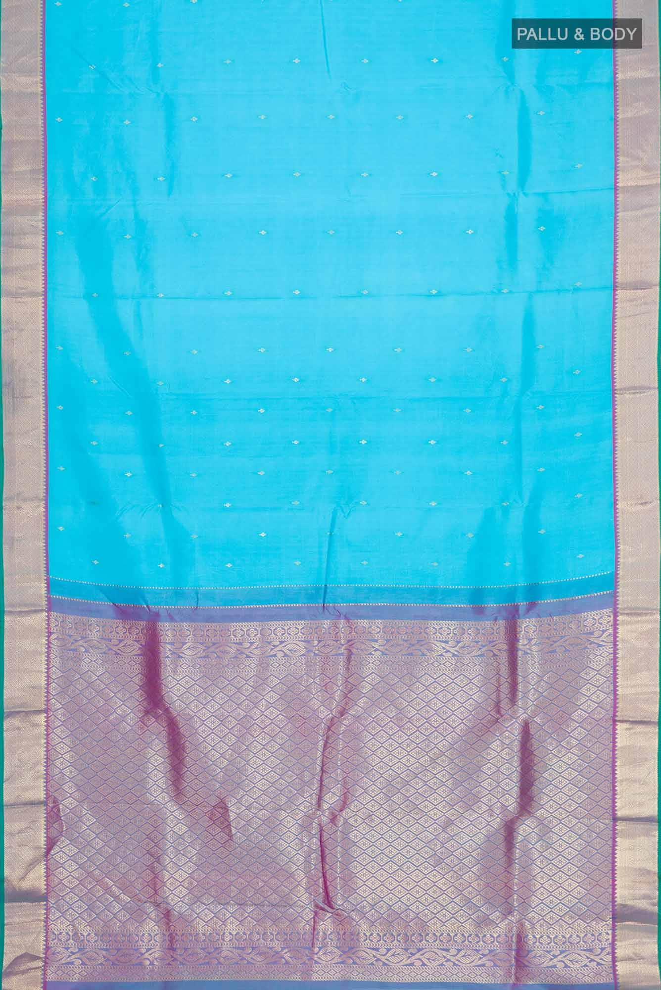 Blue Kanchipuram Silk Saree