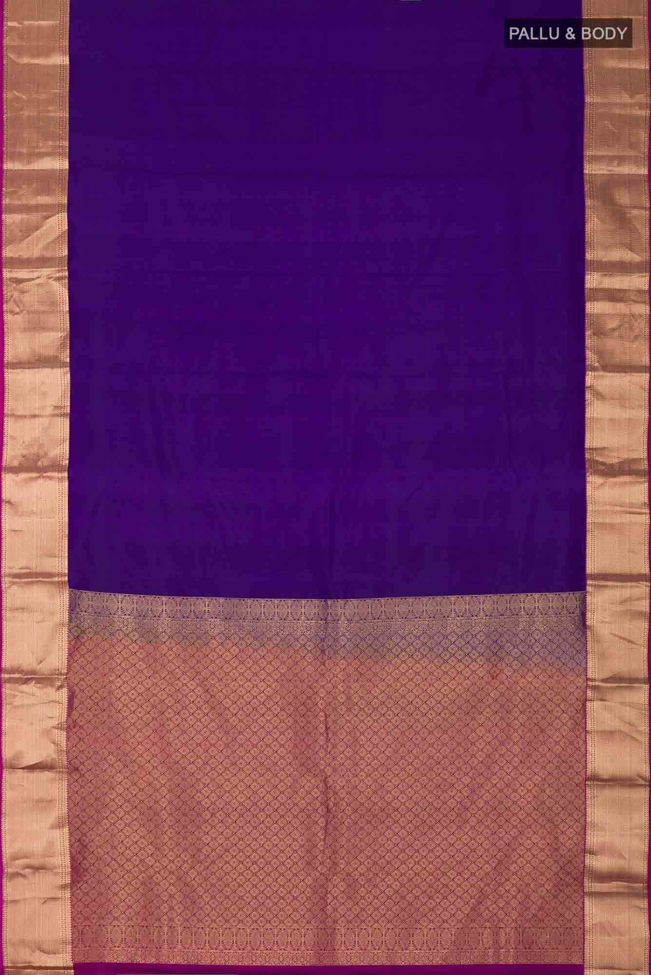 Blue Kanchipuram Silk Saree