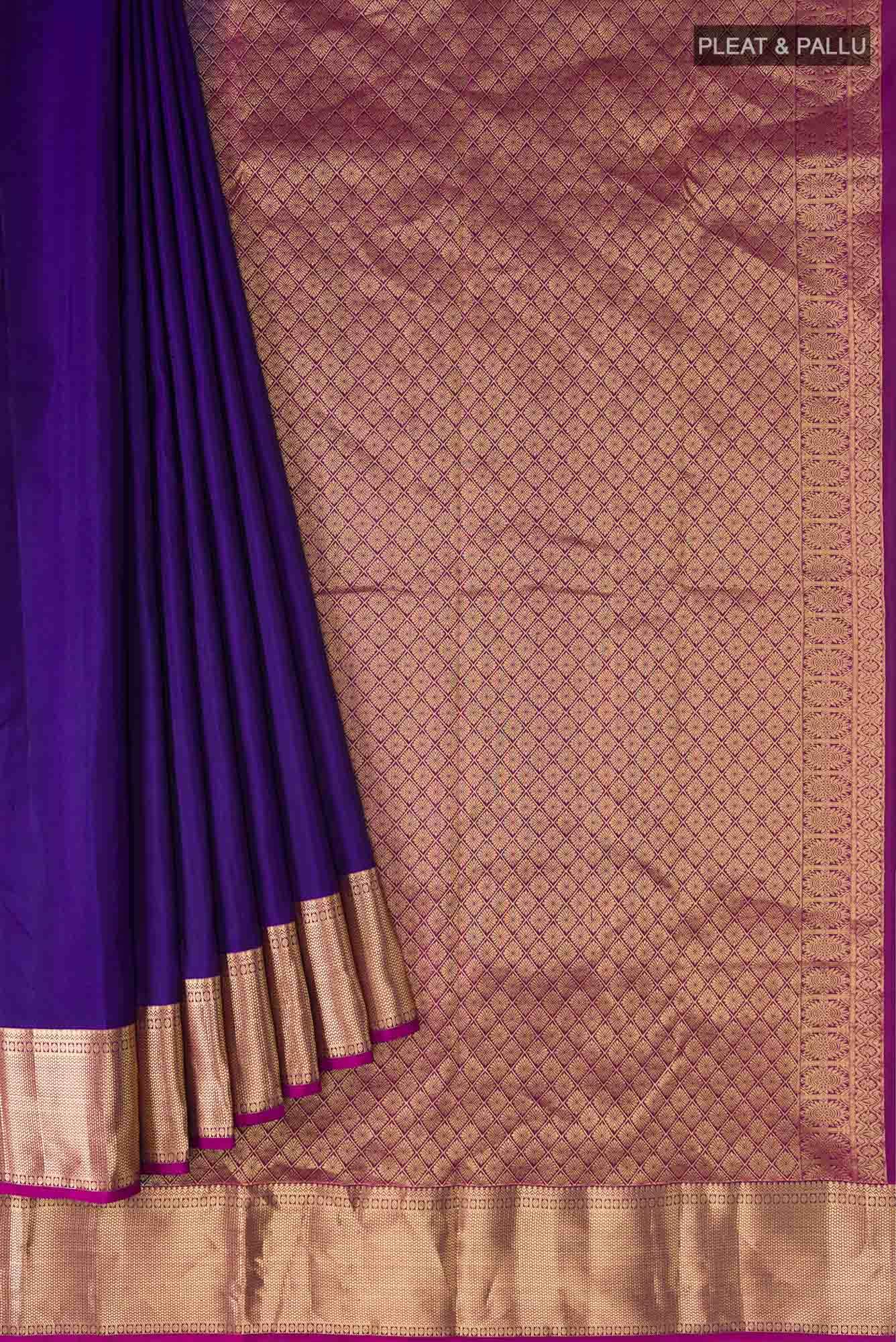 Blue Kanchipuram Silk Saree