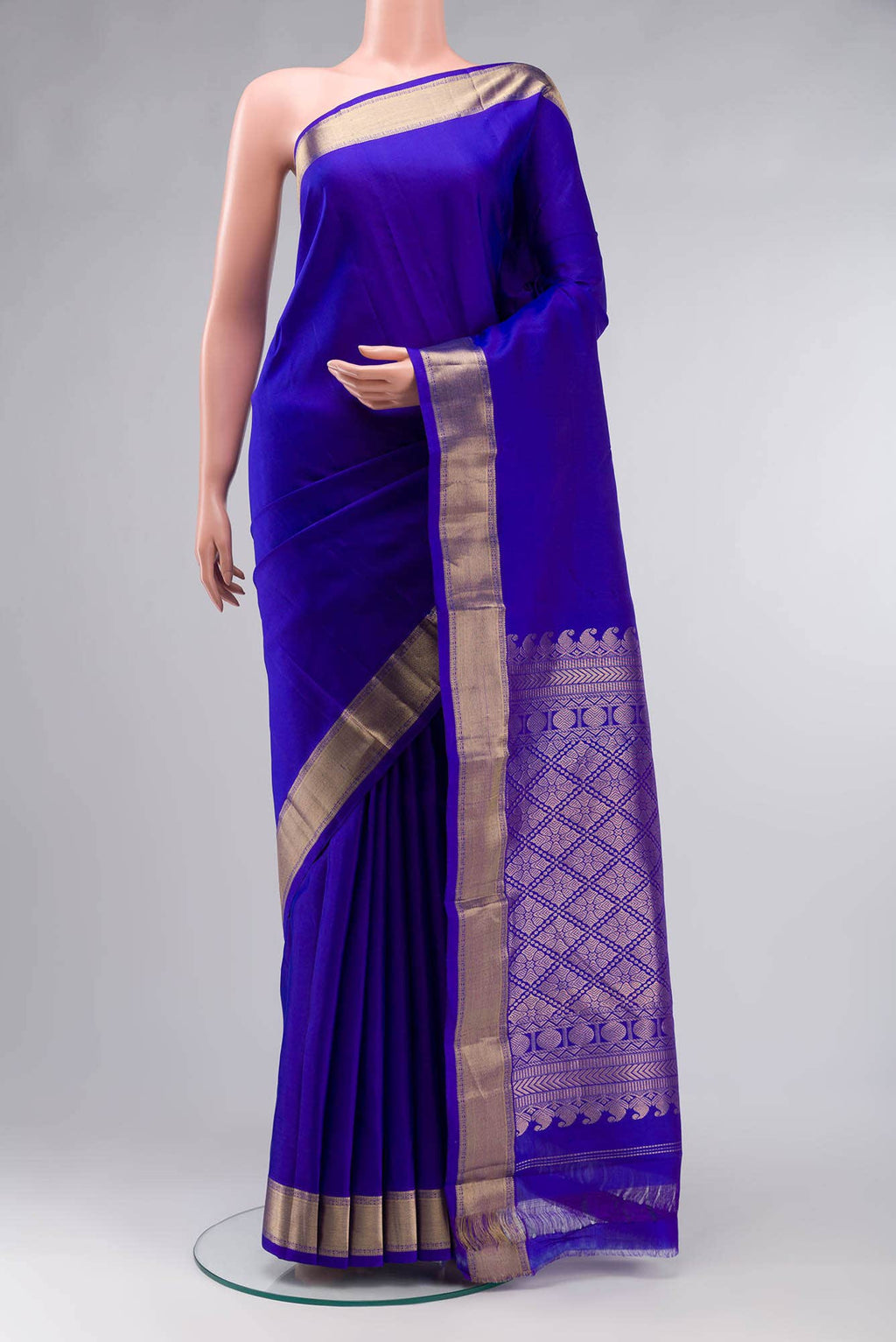 Blue Kanchipuram Silk Saree