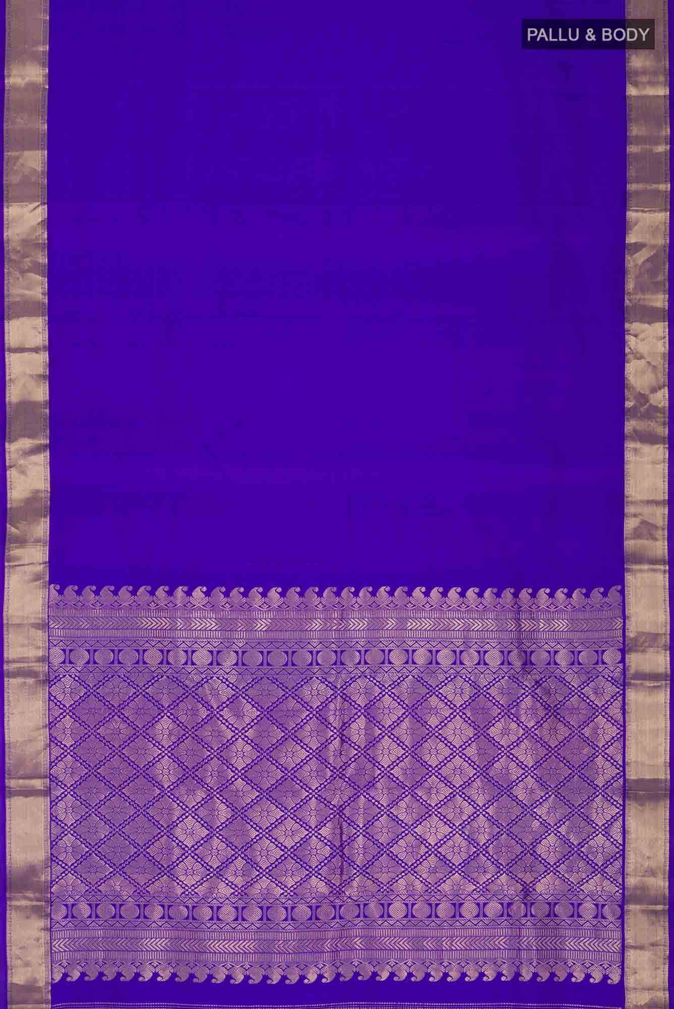 Blue Kanchipuram Silk Saree