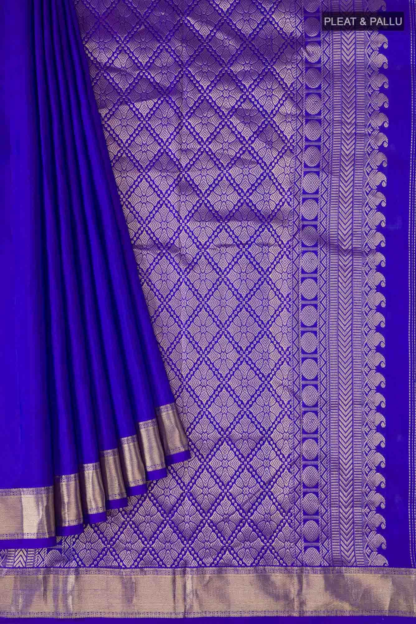 Blue Kanchipuram Silk Saree