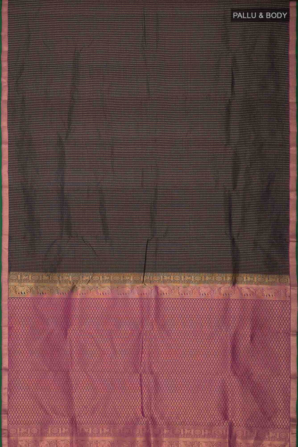 Black Kanchipuram Silk Saree