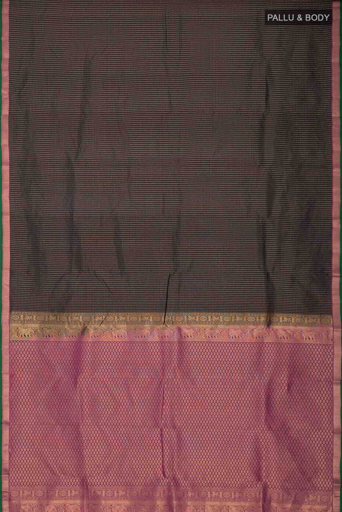 Black Kanchipuram Silk Saree