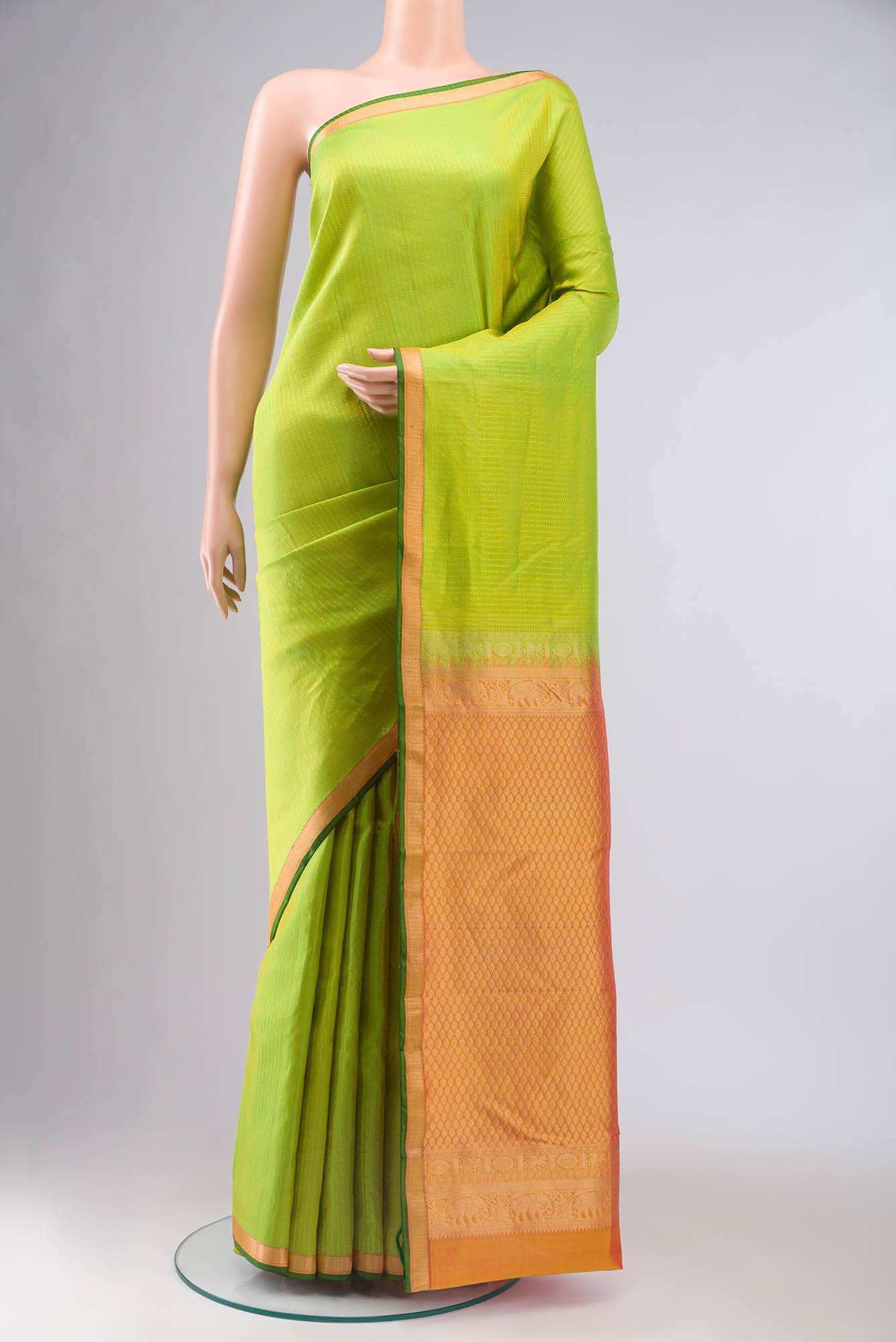 Green Kanchipuram Silk Saree