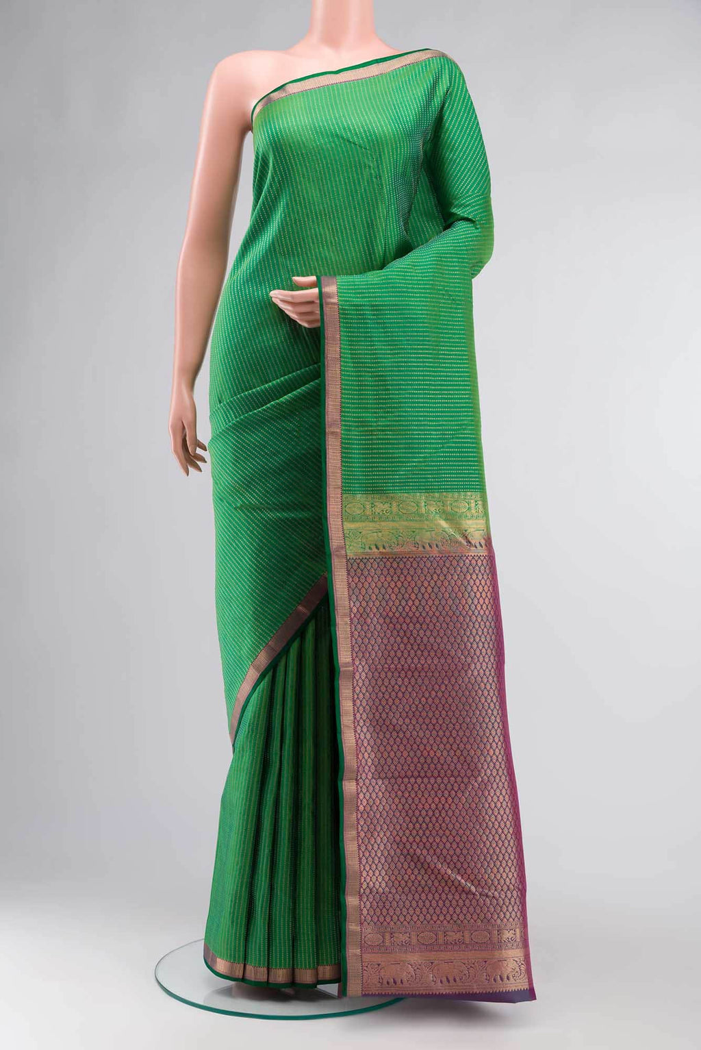 Green Kanchipuram Silk Saree