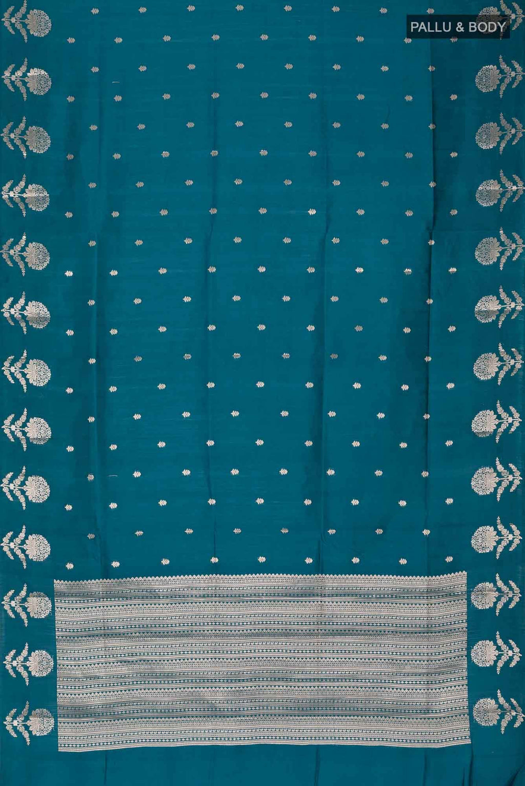 Blue Banarasi Raw Silk Saree