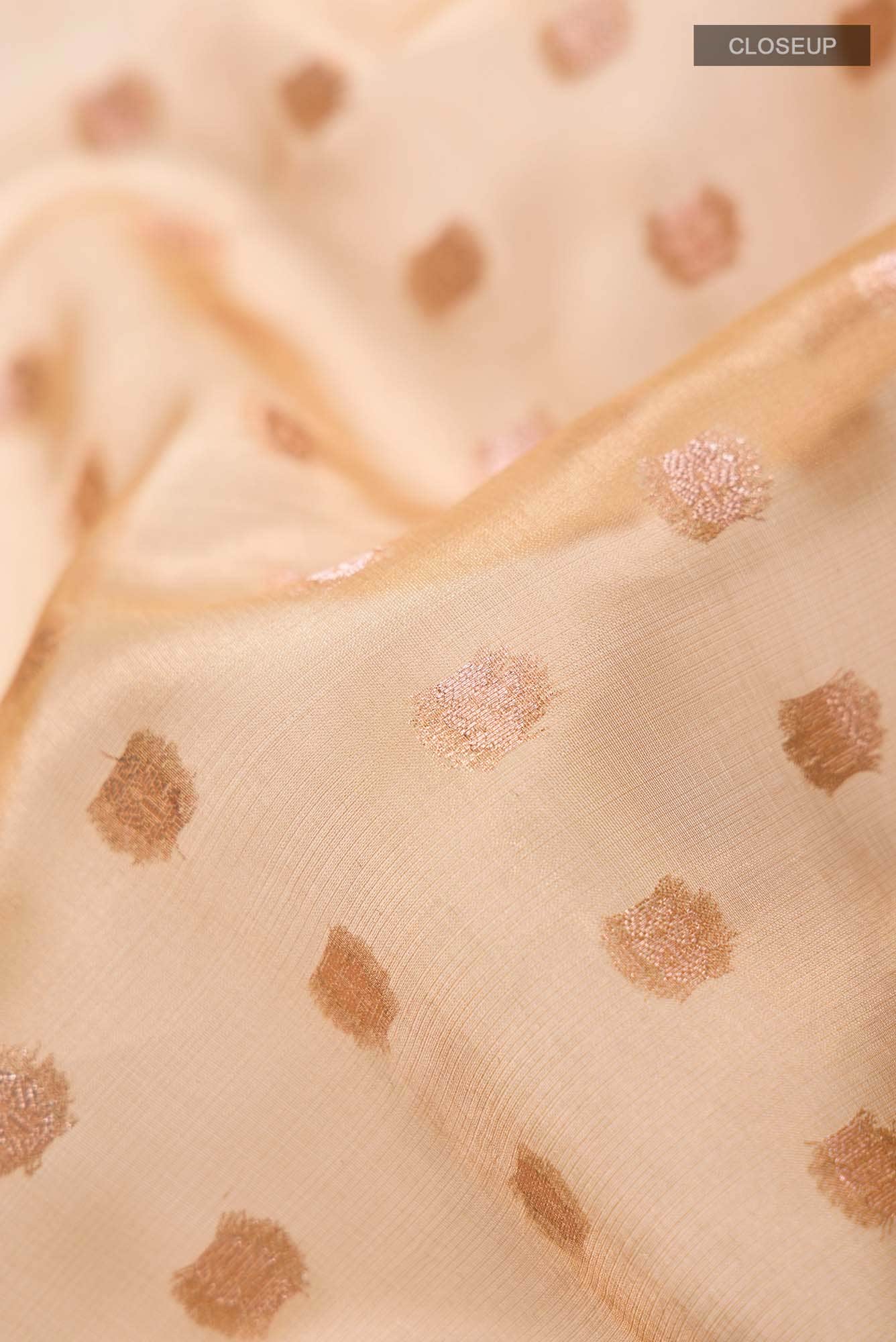 Gold Banarasi Tissue Silk Saree