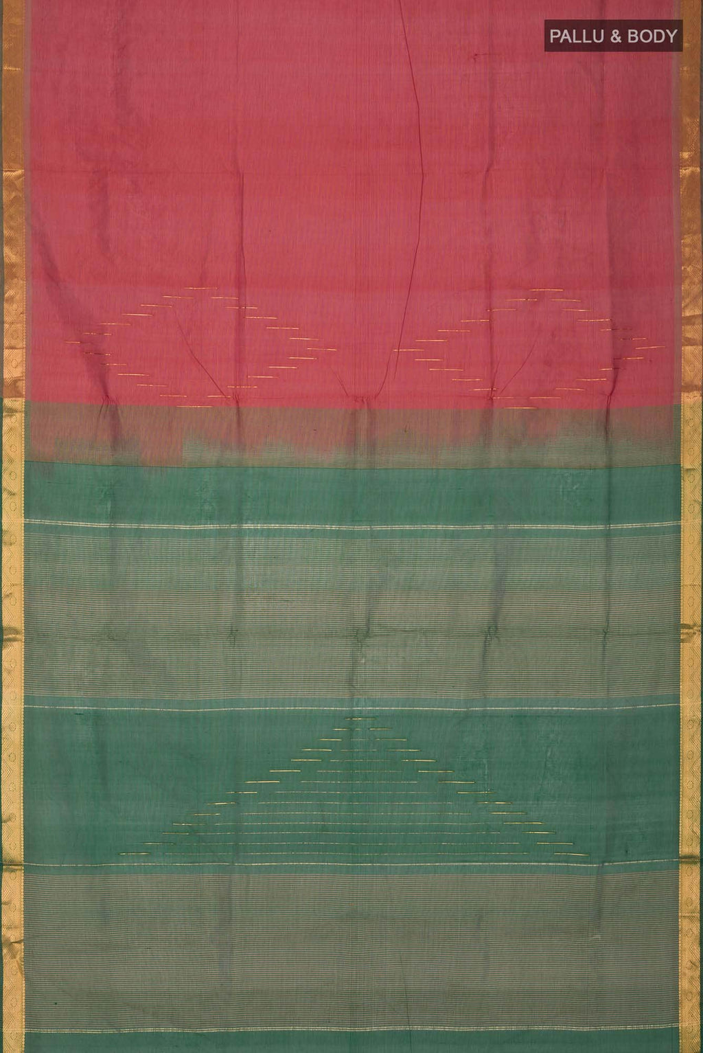 Rust Silk Cotton Saree