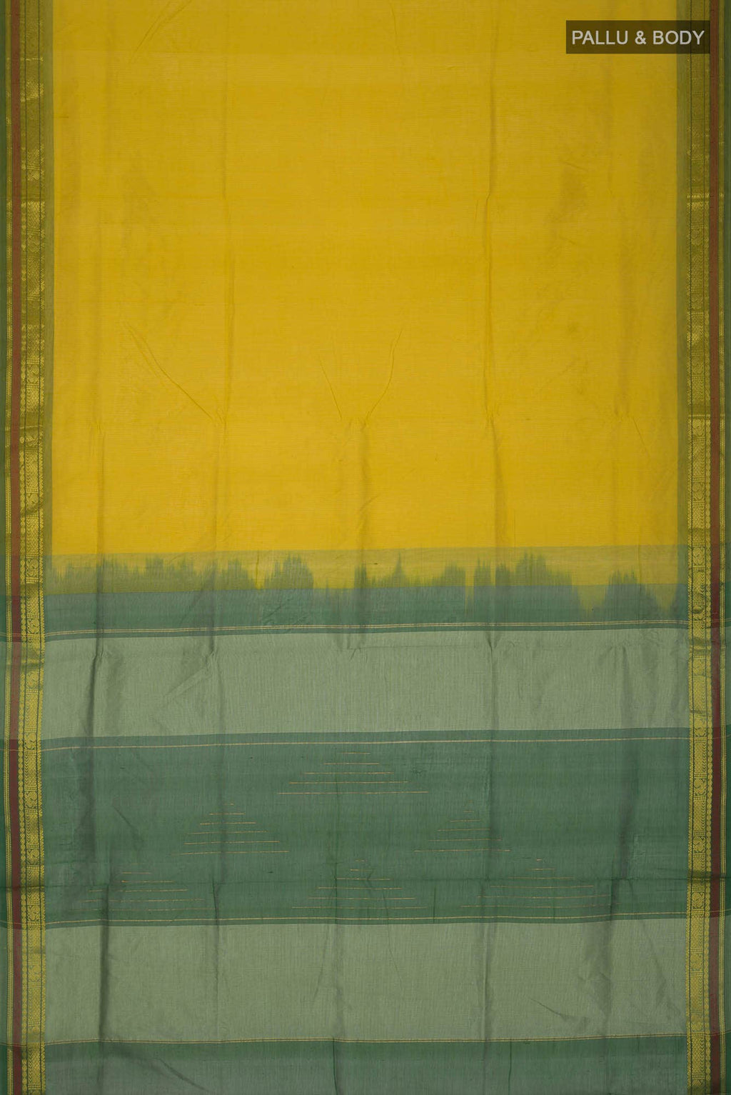 Yellow Silk Cotton Saree
