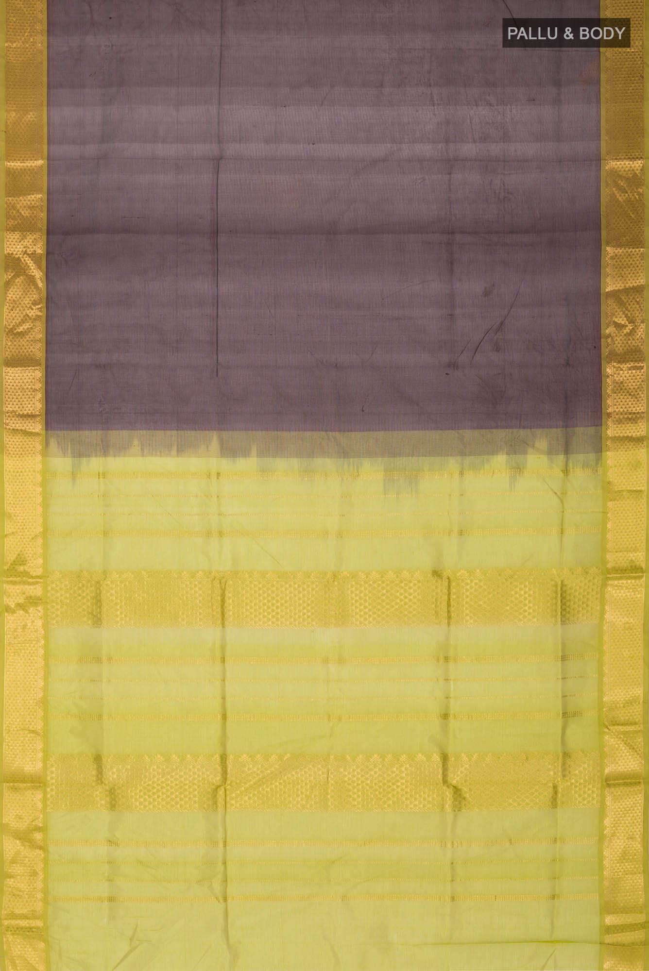 Brown Silk Cotton Saree
