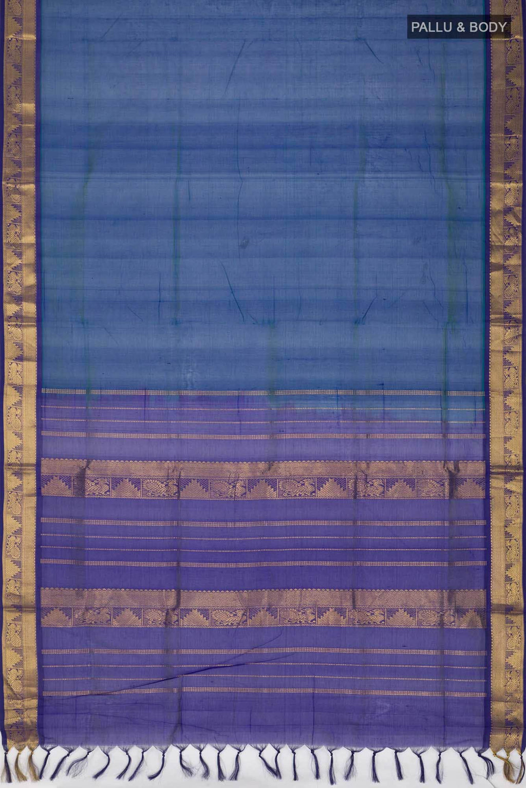 Blue Silk Cotton Saree