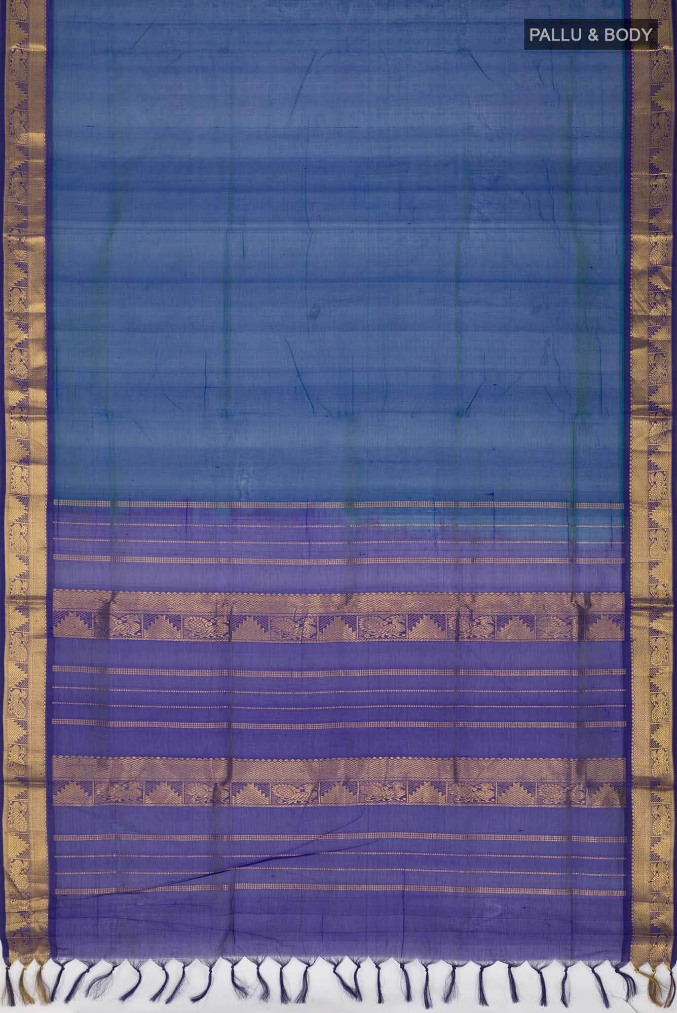 Blue Silk Cotton Saree