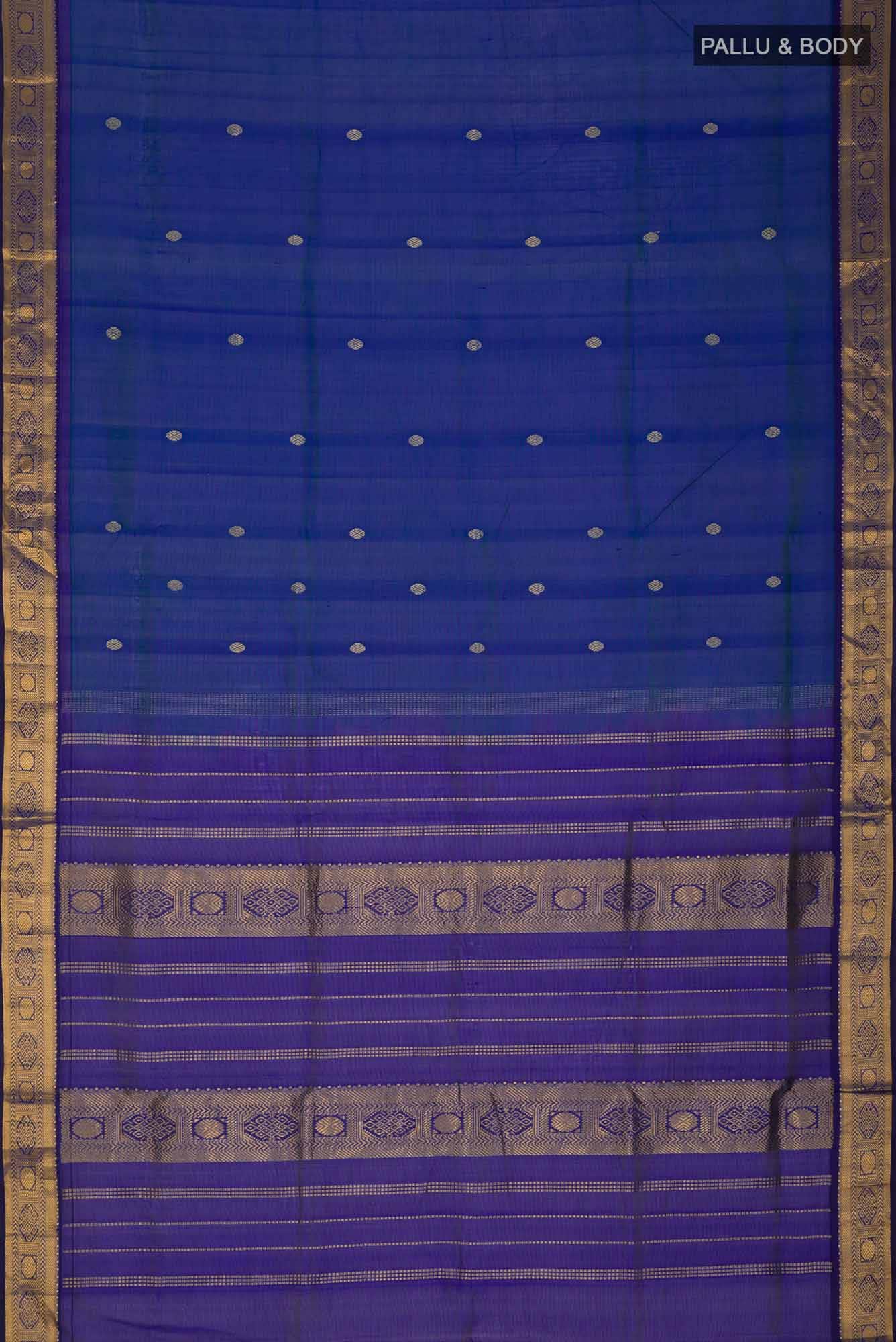 Blue Silk Cotton Saree