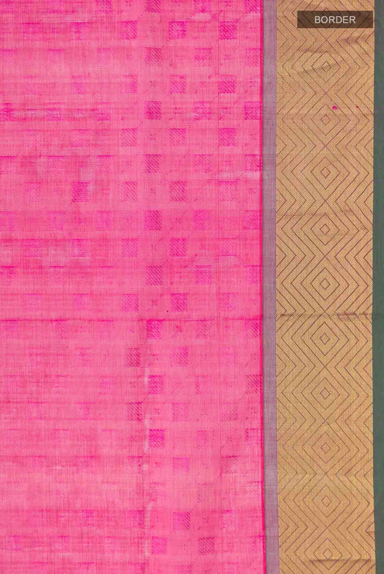 Pink Silk Cotton Saree