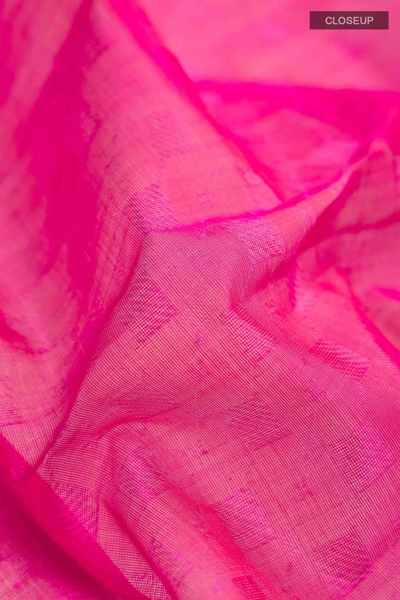 Pink Silk Cotton Saree