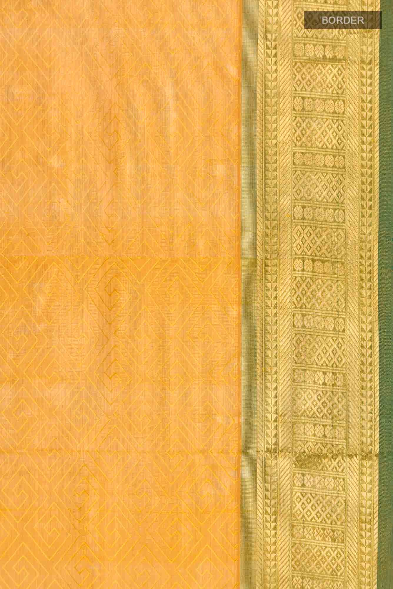 Yellow Silk Cotton Saree