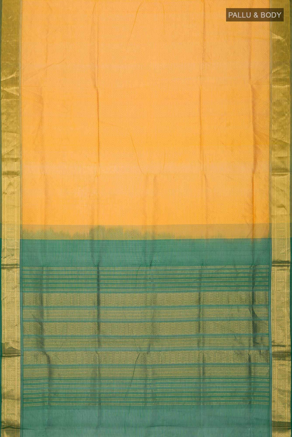Yellow Silk Cotton Saree
