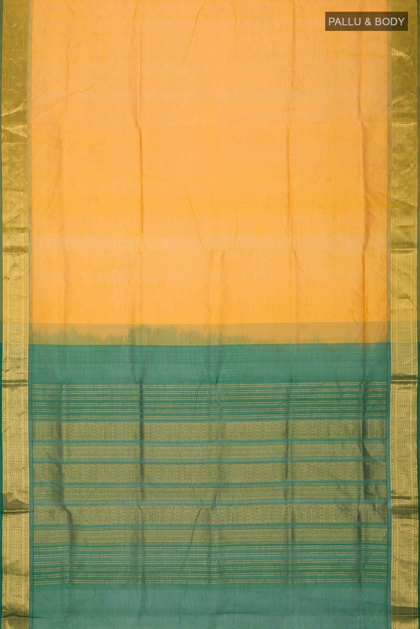 Yellow Silk Cotton Saree