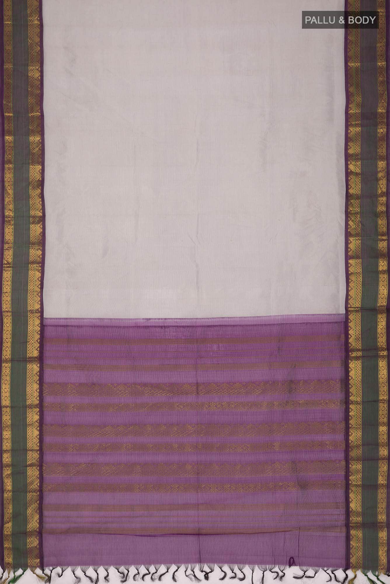 Grey Silk Cotton Saree