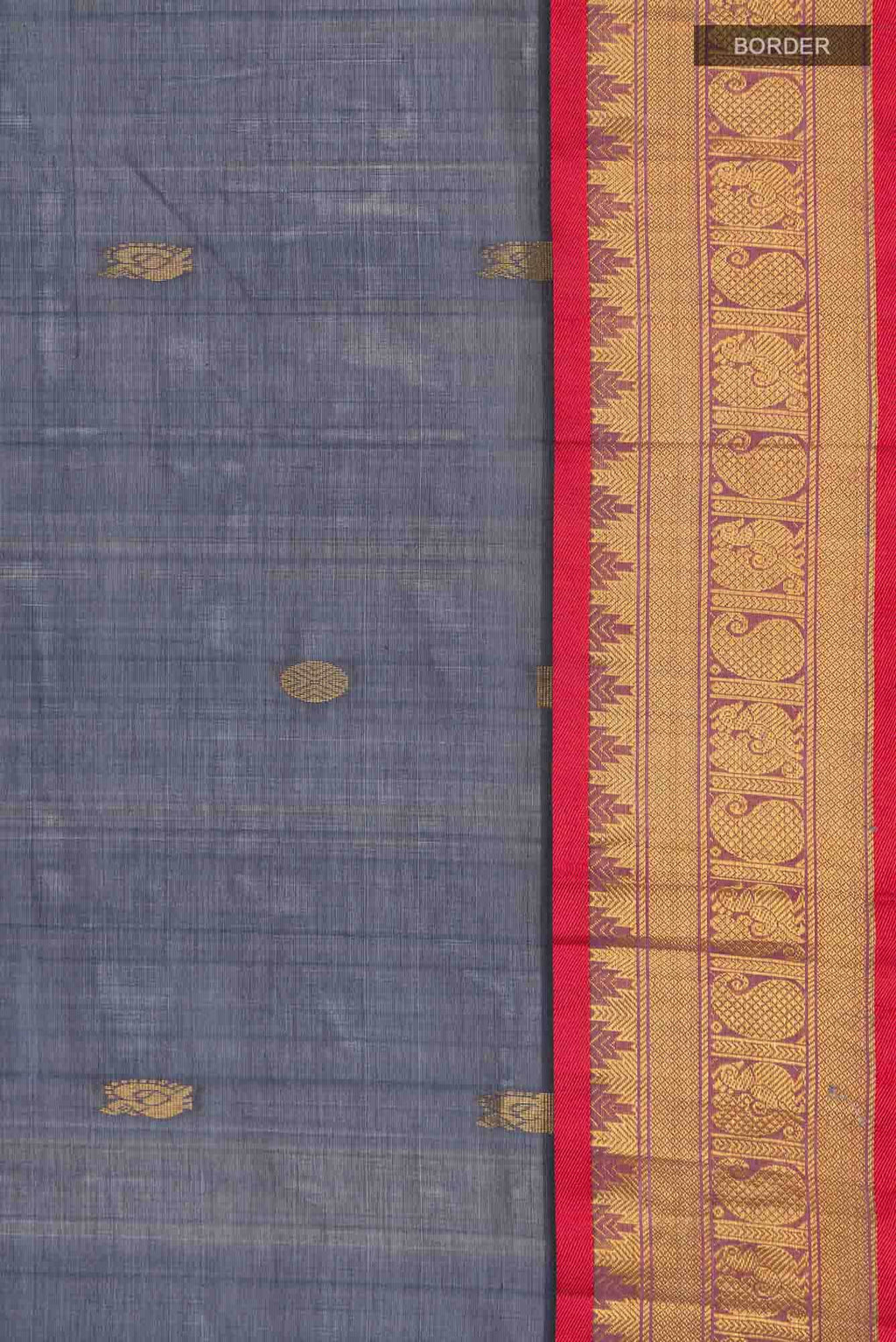 Grey Silk Cotton Saree