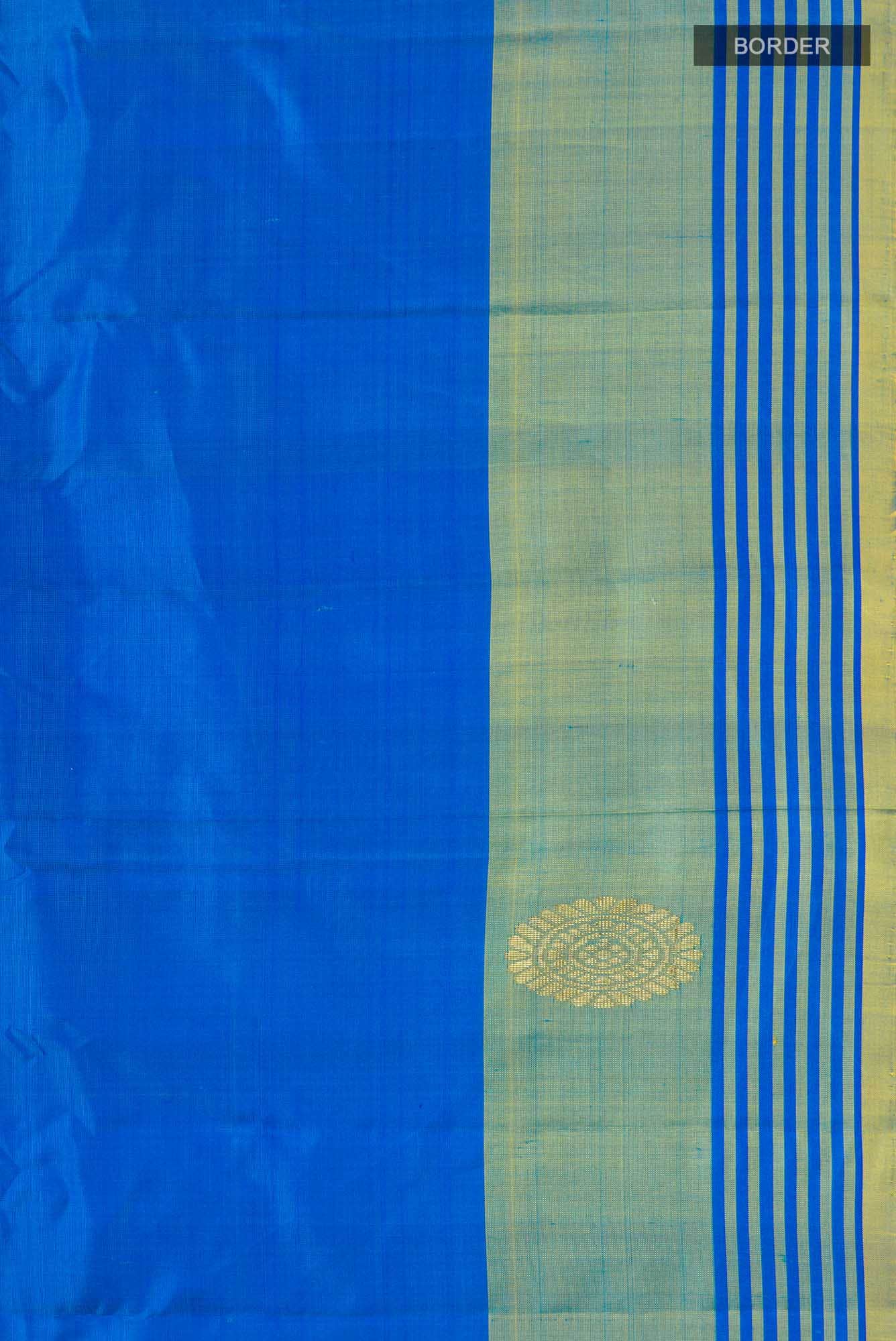 Blue Kanchipuram Silk Saree