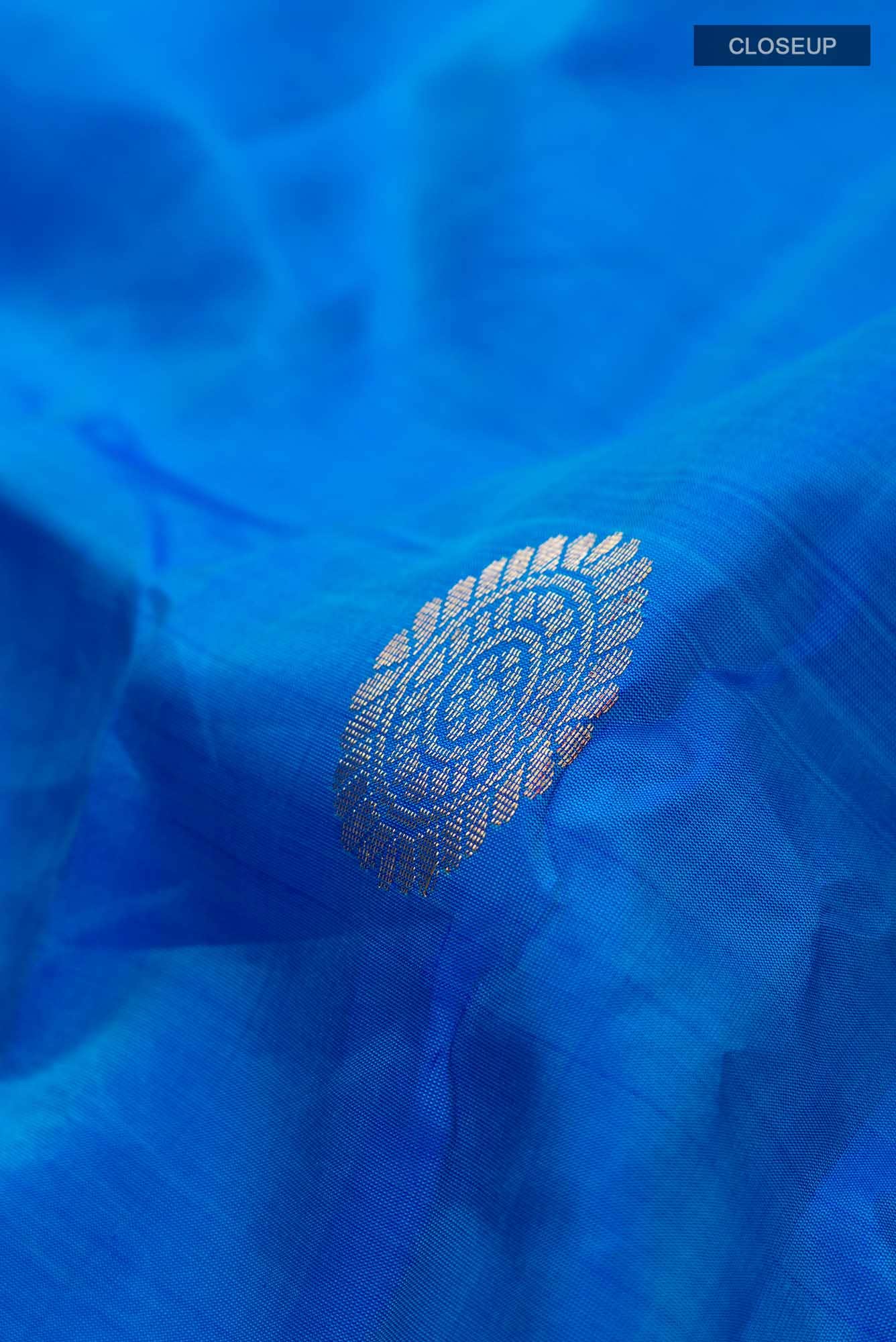 Blue Kanchipuram Silk Saree