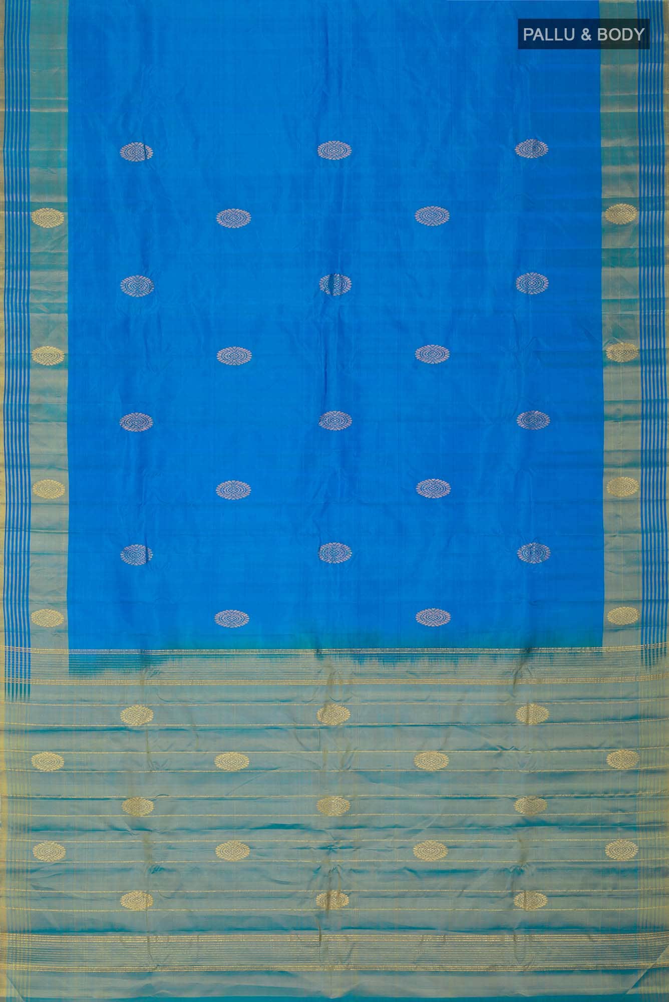 Blue Kanchipuram Silk Saree