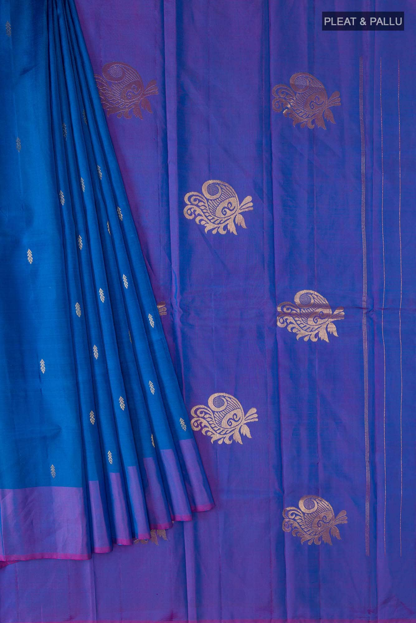 Blue Kanchipuram Silk Saree