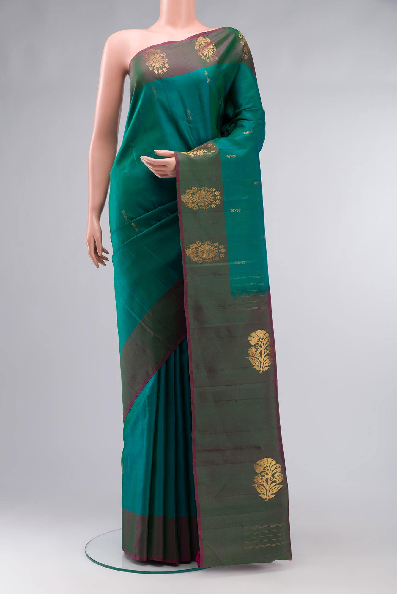 Green Kanchipuram Silk Saree