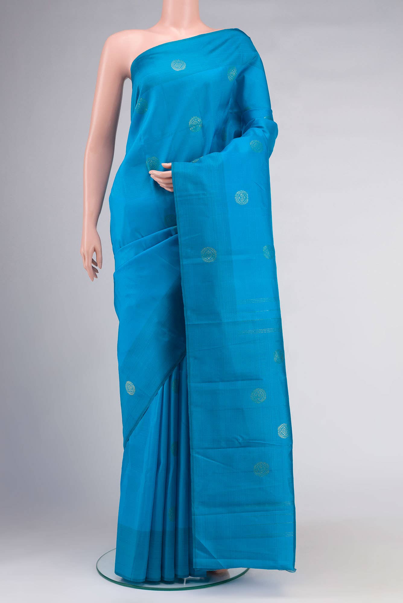 Blue Kanchipuram Silk Saree