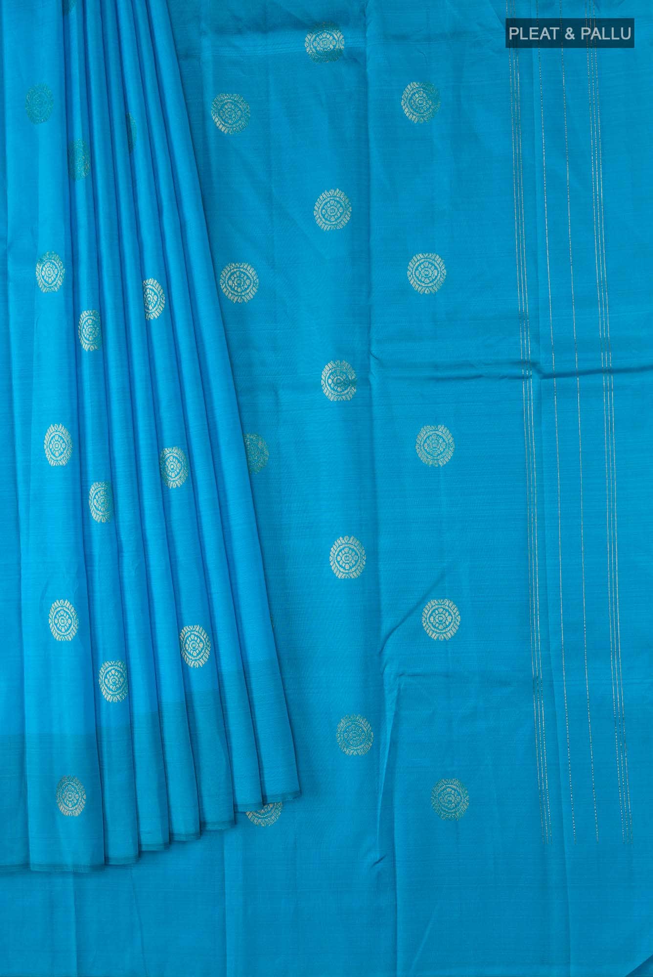 Blue Kanchipuram Silk Saree