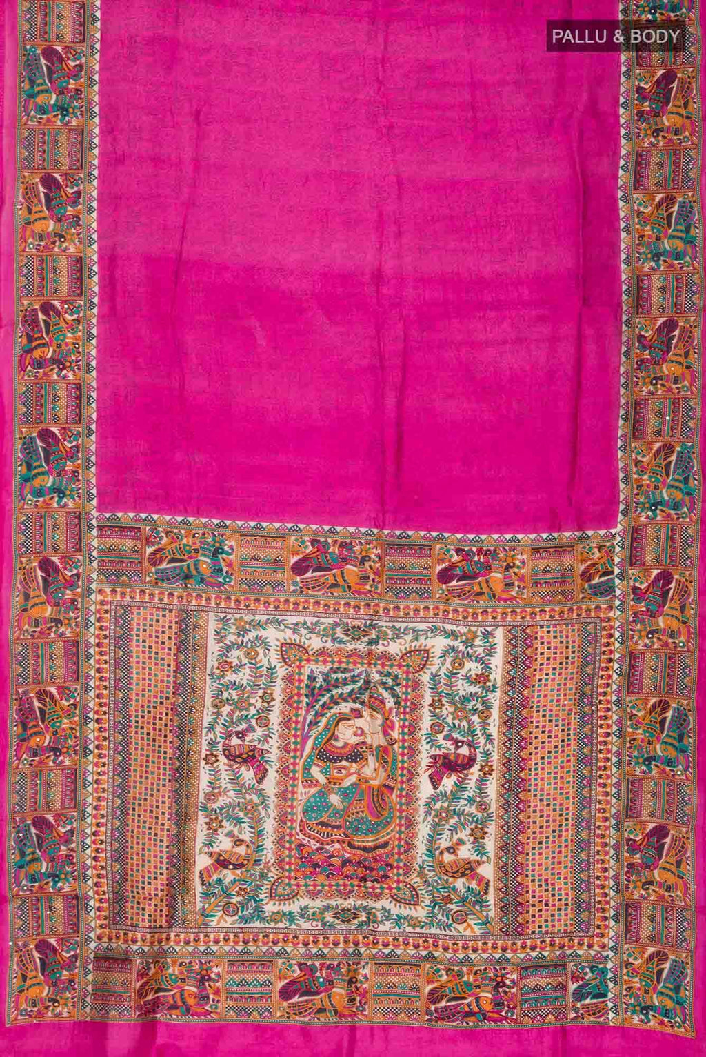 Pink Raw Silk Saree