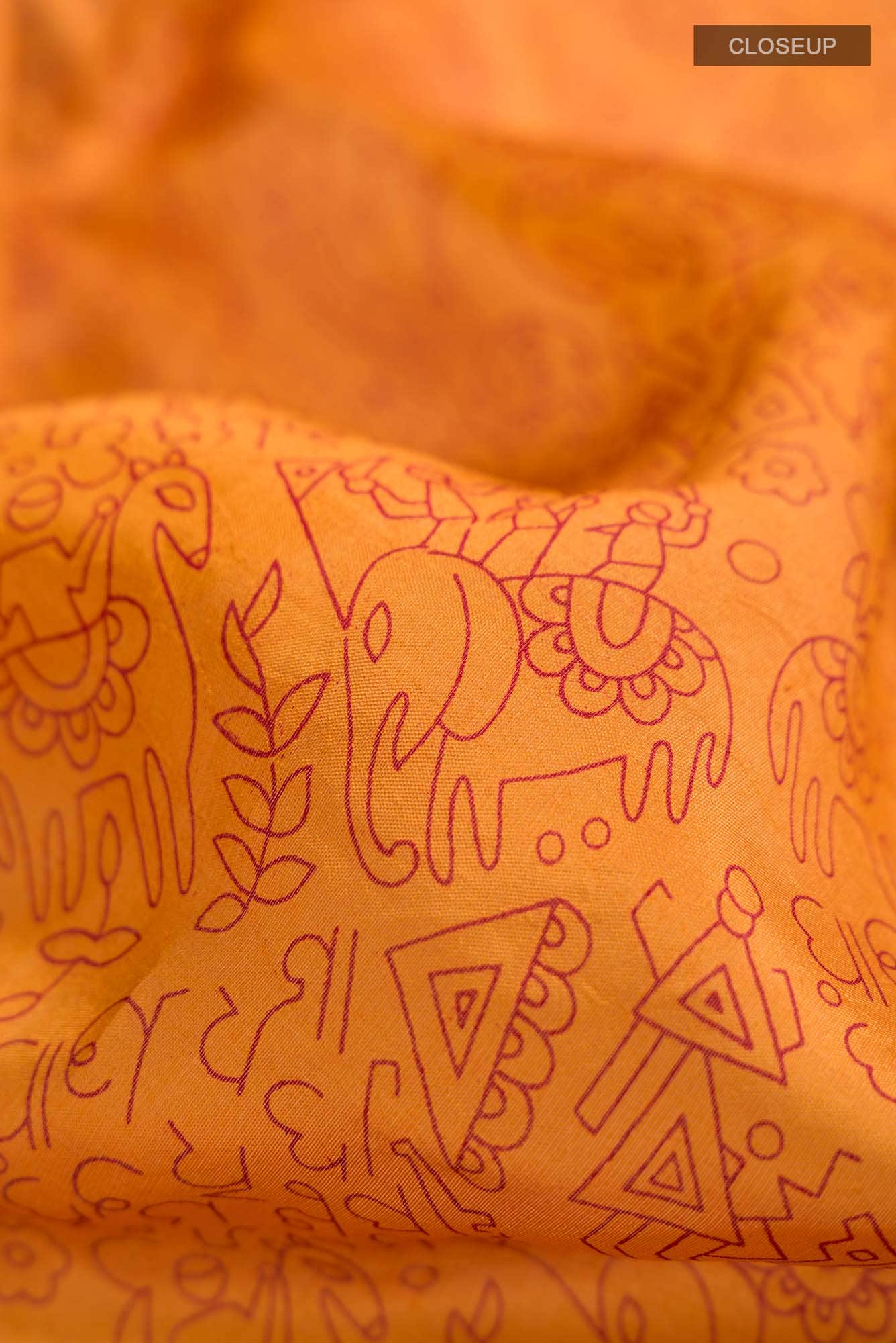 Mustard Raw Silk Saree