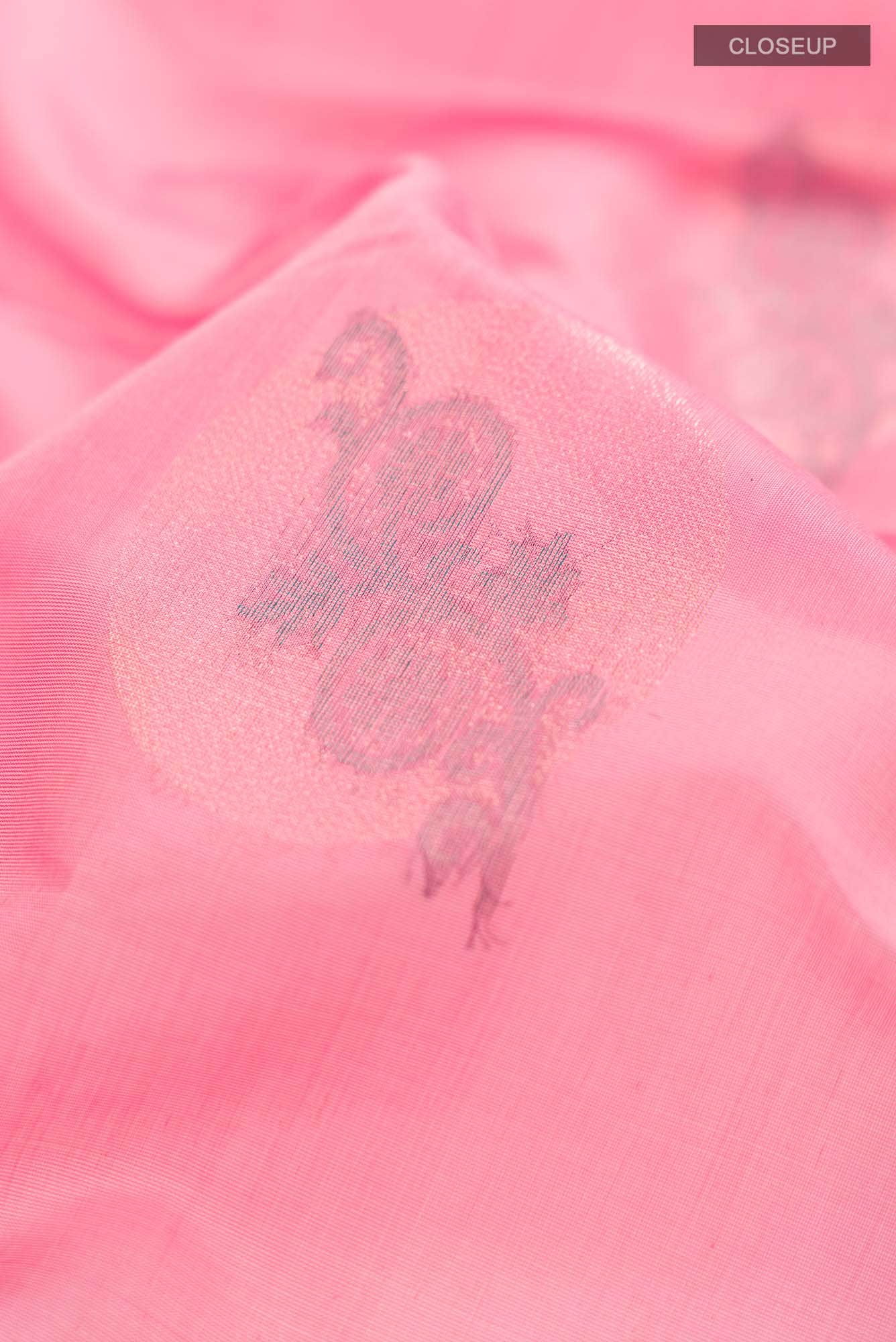 Rose pink Silk Cotton Saree