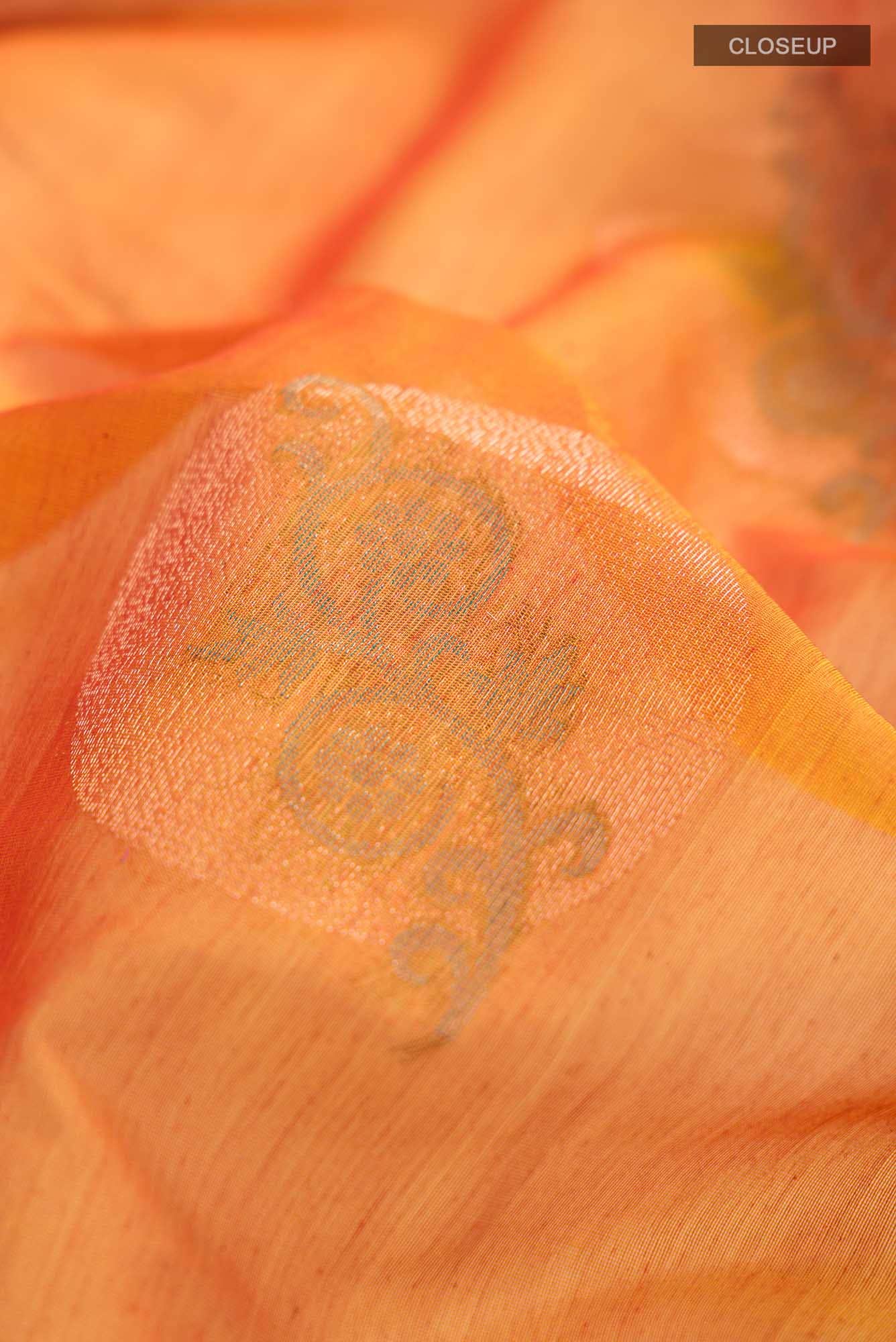 Mustard Silk Cotton Saree