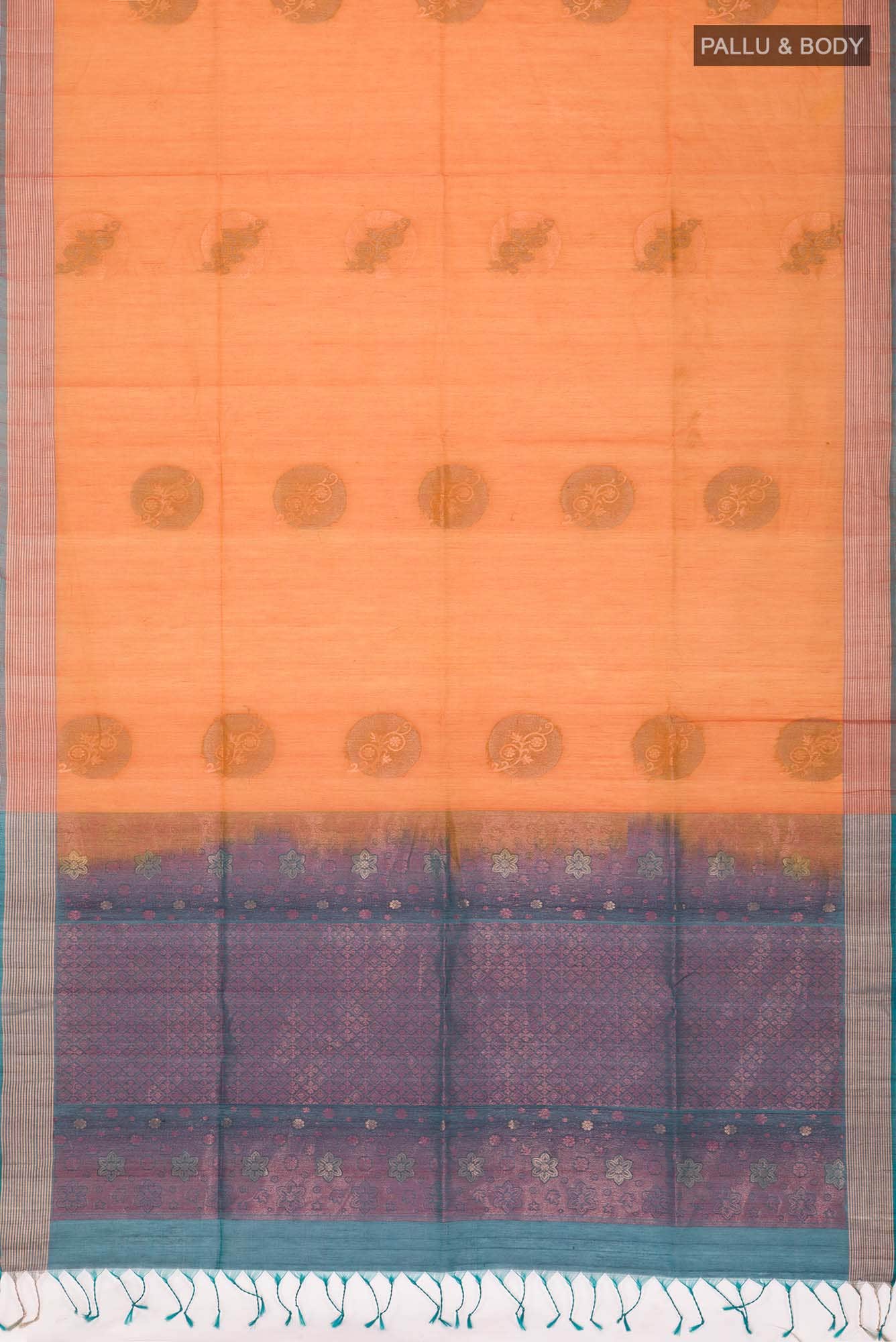 Mustard Silk Cotton Saree