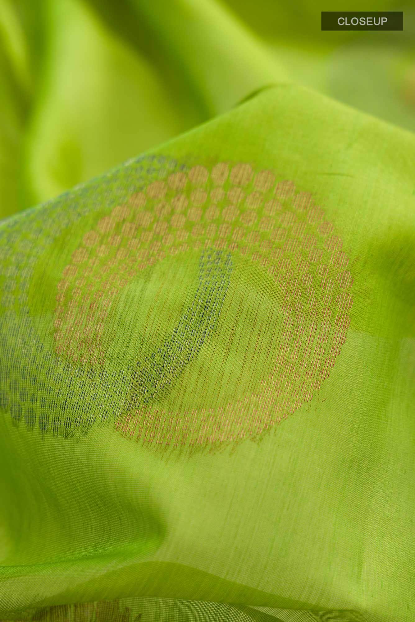Green Silk Cotton Saree