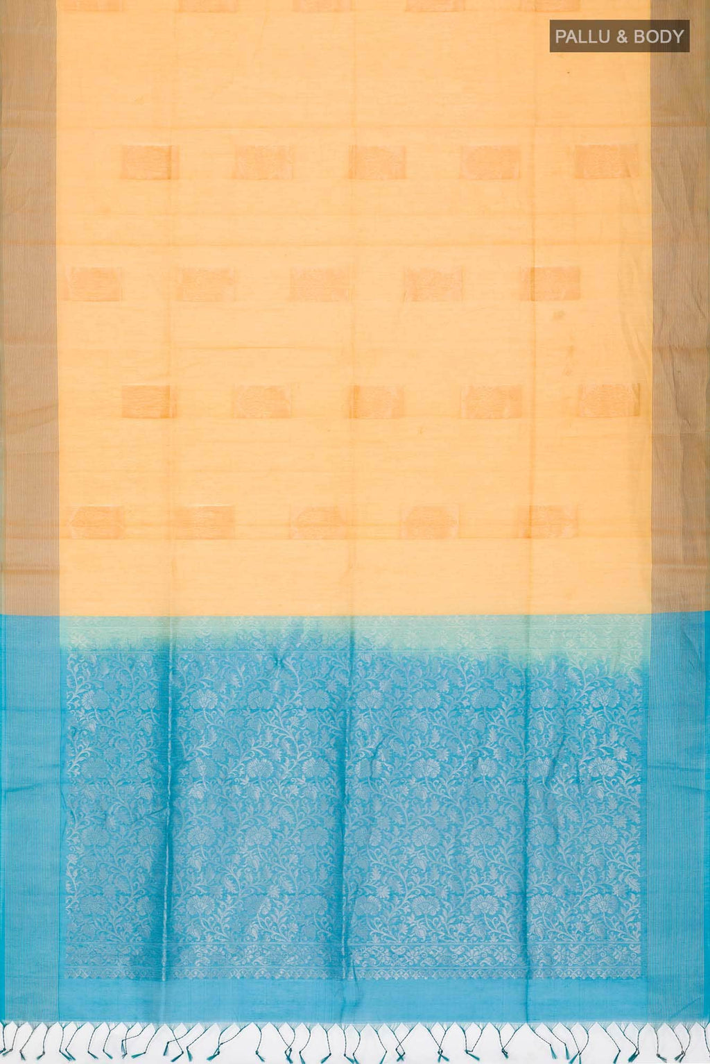 Yellow Silk Cotton Saree