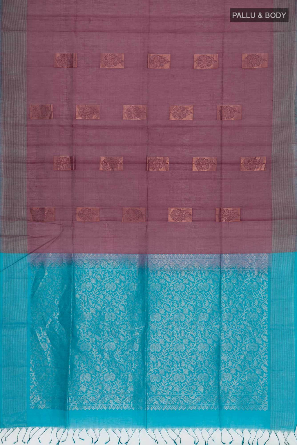 Coffee Brown Silk Cotton Saree