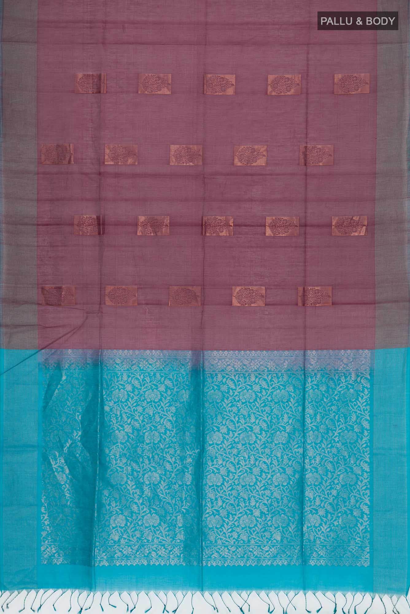 Coffee Brown Silk Cotton Saree