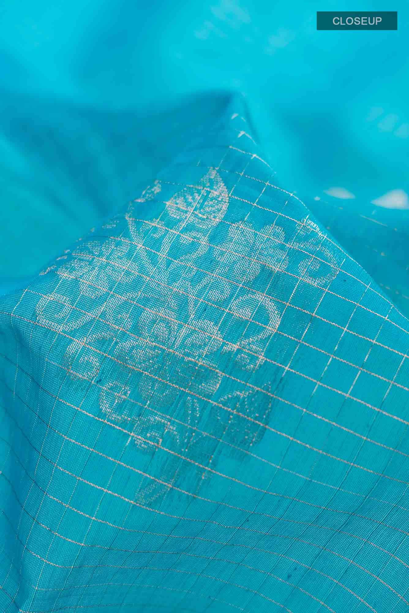 Blue Silk Cotton Saree