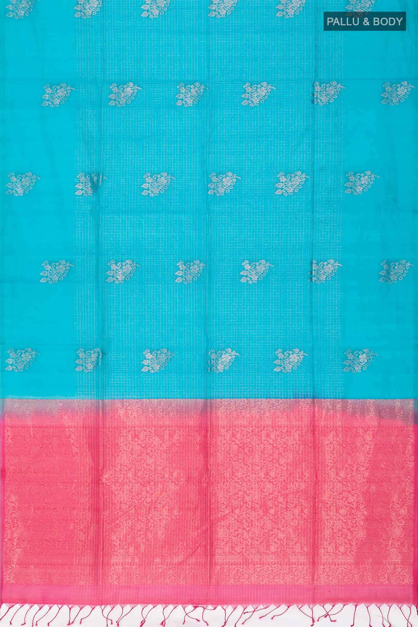 Blue Silk Cotton Saree