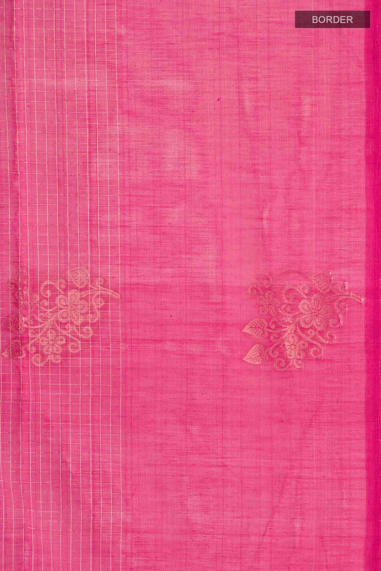 Pink Silk Cotton Saree
