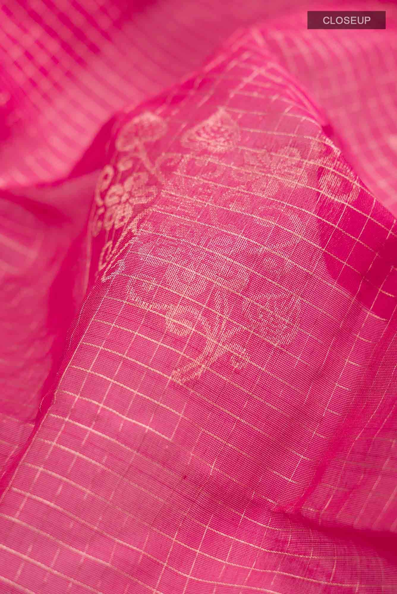 Pink Silk Cotton Saree