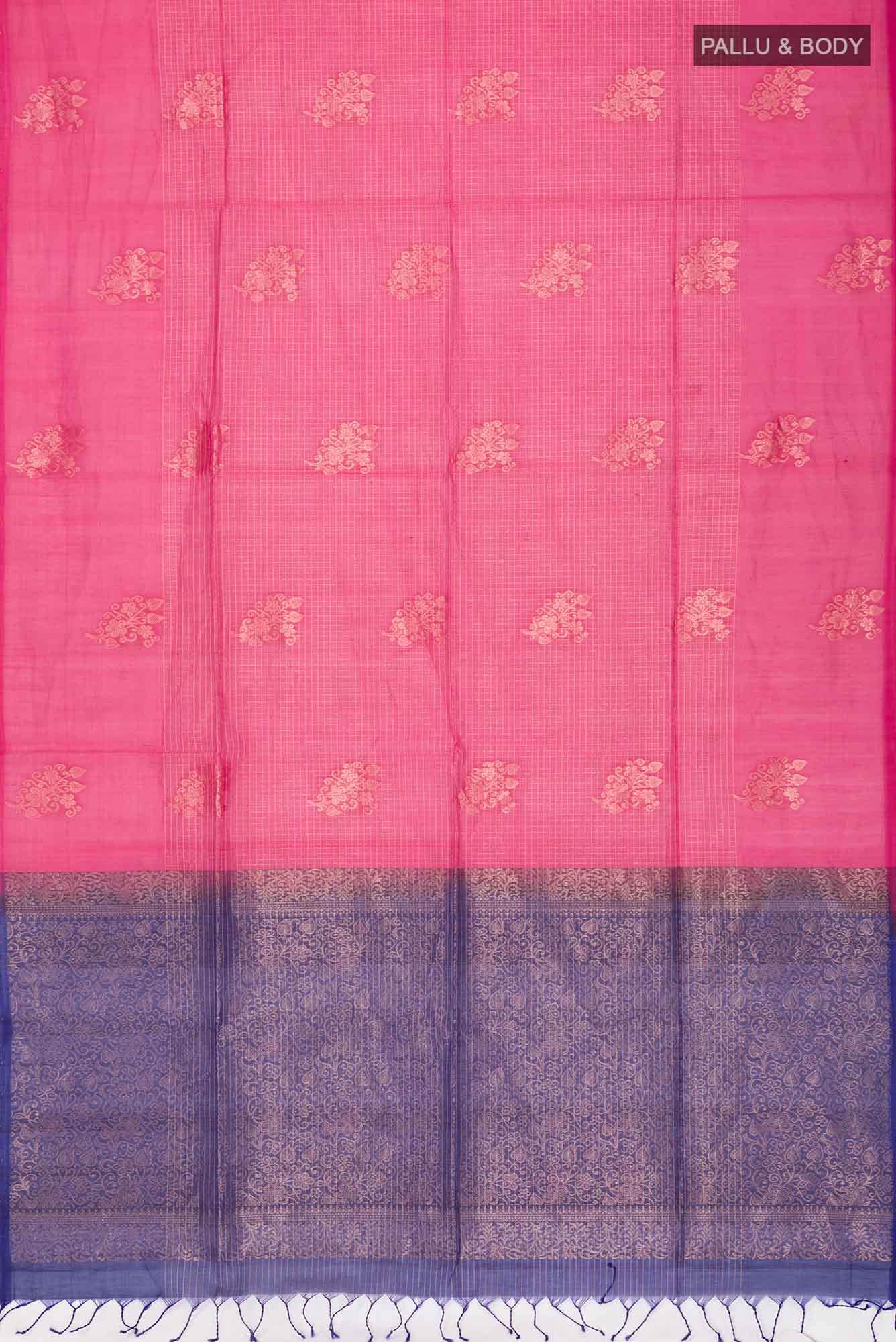 Pink Silk Cotton Saree