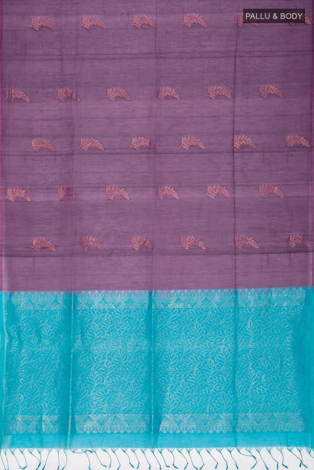 Purple Silk Cotton Saree