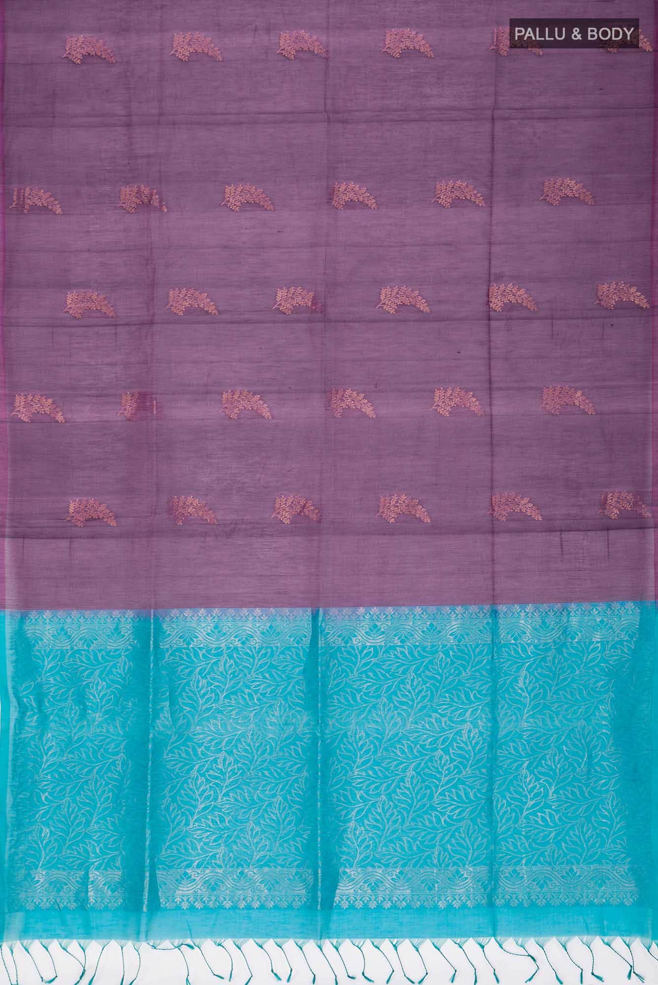 Purple Silk Cotton Saree